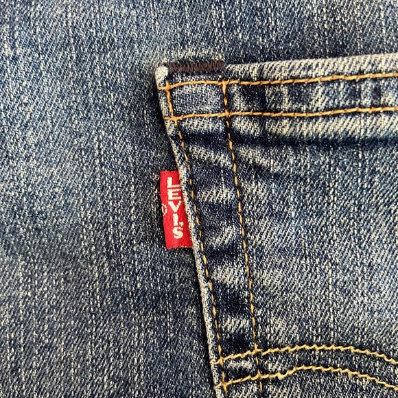 Levis 502 Jeans Mens 34x32 Blue Straight Medium Wash Zipper Fly Denim - Picture 6 of 6